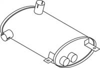 Dinex 69311 Середній кінцевий глушник ог