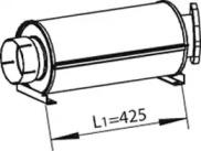 Dinex 69331 Muffler assy front