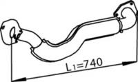 Dinex 74103 Випускна труба відпрацьованих газів Dinex 74103 Випускна труба відпрацьованих газів