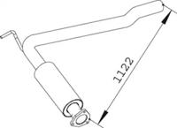 Dinex 74323 Средний глушитель выхлопных газов