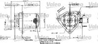 Valeo 698084 Fan and motor assy
