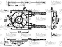 Valeo 698178 Fan and motor assy