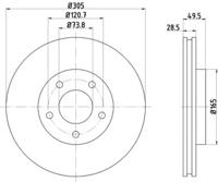 Textar 92098905 Диск гальмівний Textar 92098905 Диск гальмівний