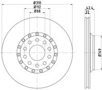 Textar 92122400 Brake disc