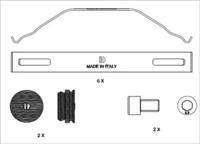 Beral UAC175 Spring set disc brake Beral UAC175 Spring set disc brake