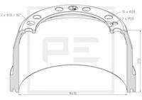 PE Automotive 146.132-00A Барабан гальмівний PE Automotive 146.132-00A Барабан гальмівний