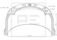PE Automotive 146.136-00A Барабан гальмівний PE Automotive 146.136-00A Барабан гальмівний