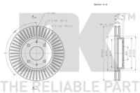 NK 313052 Brake disc
