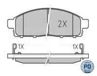 Meyle 025 245 2916/PD Brake pads