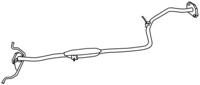 Walker 19115 Muffler assy front