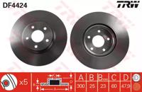 TRW DF4424 Brake disc TRW DF4424 Brake disc