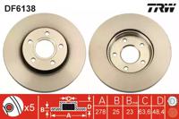 TRW DF6138 Brake disc TRW DF6138 Brake disc