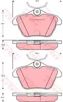 TRW GDB1315 Brake pads