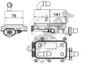 Somora 152366 Масляний радіатор АКПП Somora 152366 Масляний радіатор АКПП