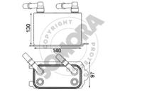 Somora 152366B Масляний радіатор АКПП Somora 152366B Масляний радіатор АКПП