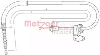 Metzger 104302 Brake cable Metzger 104302 Brake cable