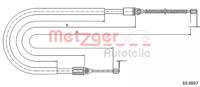 Metzger 106697 Brake cable