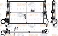 Hella 8ML 376 760-601 Радіатор інтеркулера