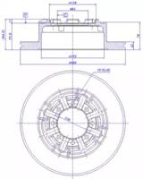 CAR 142197 Brake disc