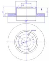 CAR 142198 Диск тормозной