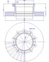 CAR 150250 Brake disc