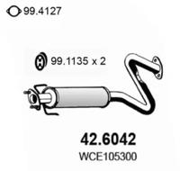 Asso 42.6042 Muffler assy front