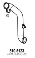 Asso 510.5123 Випускна труба відпрацьованих газів