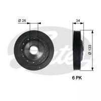 Gates TVD1113 Шкив коленвала