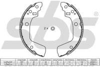 S.B.S. 18492752806 Колодки гальмівні