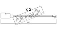 Fri.Tech. SU.244K Датчик износа тормозных колодок Fri.Tech. SU.244K Датчик износа тормозных колодок