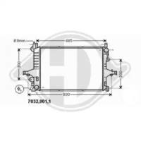 Diederichs 8766002 Радиатор охлаждения двигателя