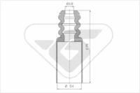 Hutchinson KP086 Комплект пилозахисний амортизатора Hutchinson KP086 Комплект пилозахисний амортизатора