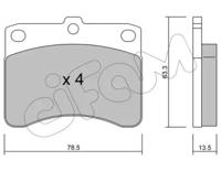 Cifam 822-201-0 Колодки гальмівні