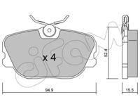 Cifam 822-235-0 Brake pads