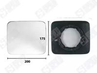 Spilu 19035 Outer mirror glass
