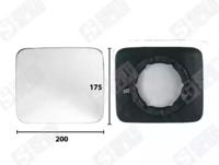Spilu 19037 Outer mirror glass
