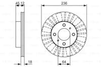 Bosch 0 986 479 883 Brake disc