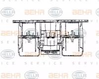 Hella 8EW 009 160-781 Вентилятор салона Hella 8EW 009 160-781 Вентилятор салона