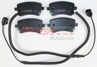 Metzger 1170190 Brake pads