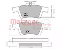 Metzger 1170343 Brake pads