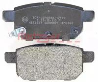 Metzger 1170360 Brake pads