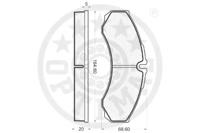 Optimal 10210 Колодки гальмівні