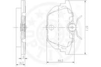 Optimal 10304 Brake pads