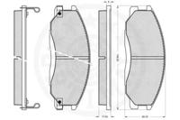 Optimal 12084 Колодки гальмівні
