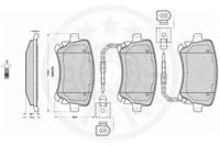 Optimal 12240 Колодки тормозные