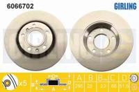 Girling 6066702 Brake disc