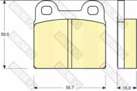 Girling 6101022 Колодки гальмівні