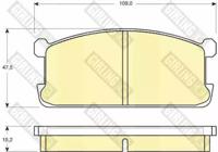 Girling 6101949 Колодки тормозные