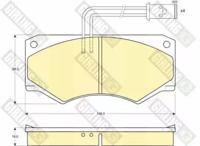Girling 6103909 Brake pads