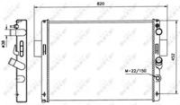 NRF 58243 Радіатор